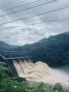 Spectacular views unfold as the gates of Kallarkutty Dam open due to heavy rain